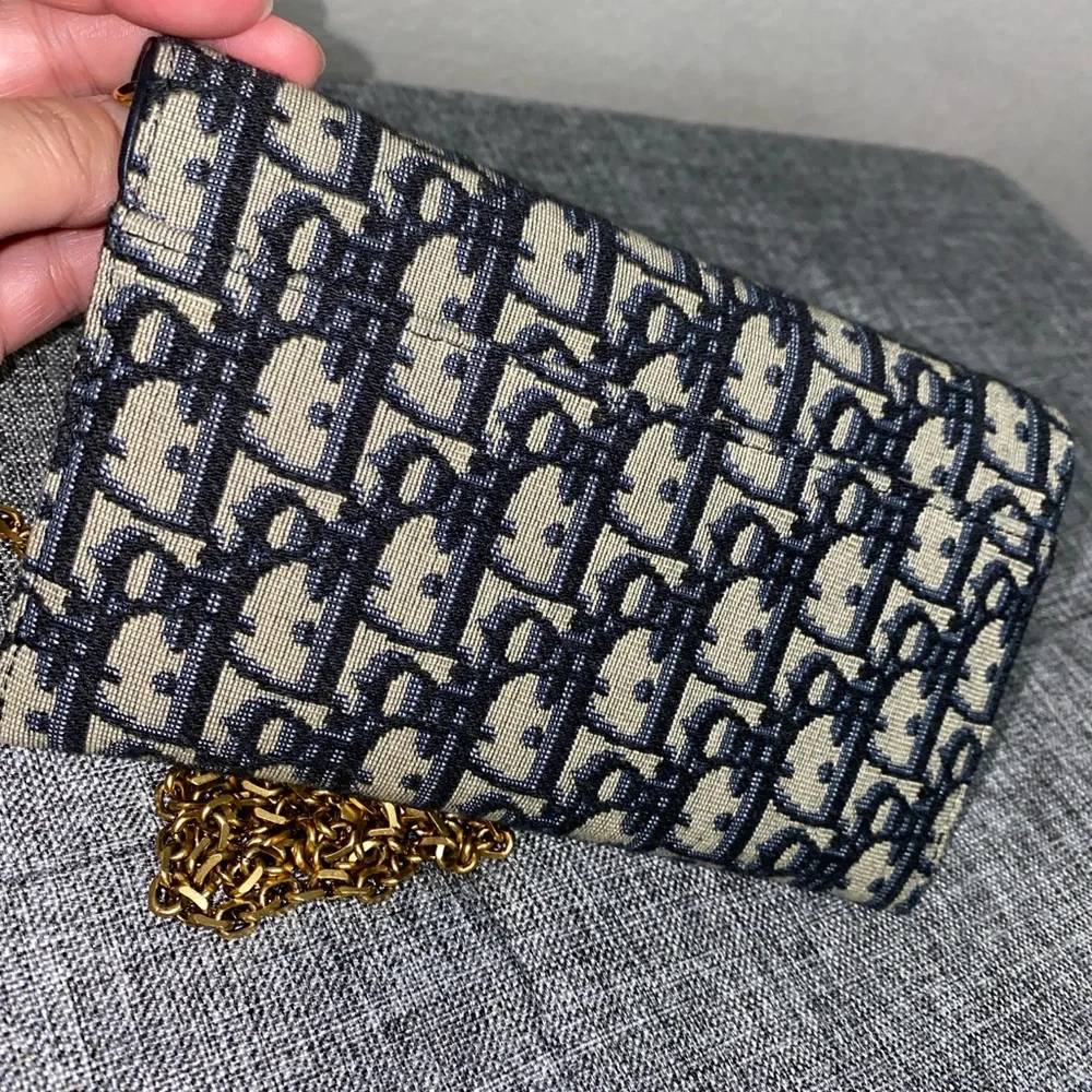Dior Oblique Saddle Crossbody Bag/Wallet on Chain - Picture 11 of 15